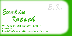 evelin kotsch business card